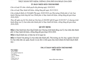 Quyết định 713/QĐ-UBND 2017 thực hành tiết kiệm chống lãng phí Hải Phòng 2016 2020