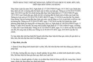 Kế hoạch 919/KH-UBND 2017 kê khai giá niêm yết giá dịch vụ kho bến bãi Cao Bằng
