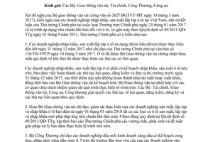 Công văn 436/TTg-CN thực hiện lộ trình áp dụng tiêu chuẩn khí thải 49/2011/QĐ-TTg 2017