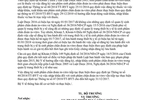 Công văn 1527/BYT-TB-CT 2017 áp dụng văn bản đăng ký nhập khẩu sinh phẩm chẩn đoán invitro