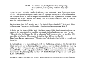 Công văn 4040/QLD-TT 2017 cung cấp thông tin liên quan đến tính an toàn của thuốc