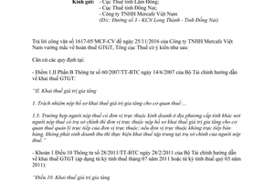 Công văn 716/TCT-KK hoàn thuế giá trị gia tăng 2017