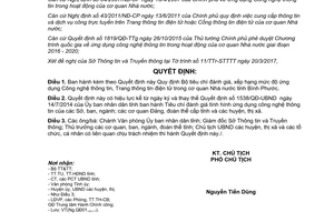 Quyết định 765/QĐ-UBND Bộ tiêu chí đánh giá ứng dụng Công nghệ thông tin Bình Phước 2017