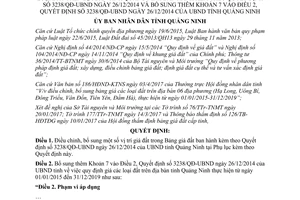 Quyết định 1023/QĐ-UBND 2017 điều chỉnh một số vị trí giá đất trong Bảng giá đất Quảng Ninh