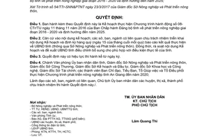 Quyết định 1066/QĐ-UBND chương trình 08-CTr/TU phát triển nông nghiệp 2016 2020 2025 2017