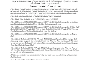 Quyết định 438/QĐ-TCT 2017 xác minh tình trạng xử lý khôi phục mã số thuế không địa chỉ đăng ký