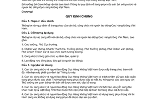 Thông tư 11/2017/TT-BGTVT trang phục của cán bộ công chức người lao động Cục Hàng không Việt Nam