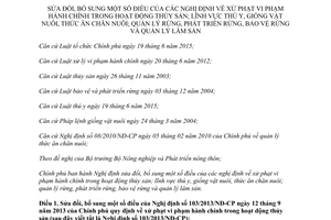 Nghị định 41/2017/NĐ-CP sửa đổi xử phạt hành chính thủy sản thú y giống vật nuôi thức ăn chăn nuôi