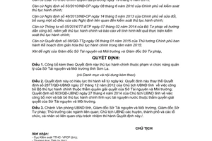 Quyết định 840/QĐ-UBND 2017 công bố thủ tục quản lý Sở Tài nguyên Sơn La