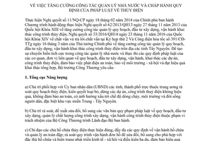 Chỉ thị 04/CT-BCT tăng cường công tác quản lý nhà nước chấp hành quy định pháp luật về thủy điện 2017