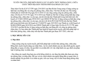 Kế hoạch 84/KH-UBND tuyên truyền phổ biến pháp luật kiến thức phòng cháy chữa cháy Hà Nội 2017 2021