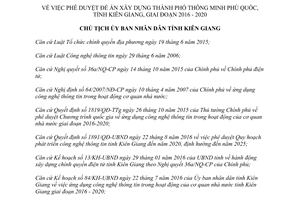 Quyết định 830/QĐ-UBND năm 2017 phê duyệt Đề án Xây dựng thành phố thông minh Kiên Giang