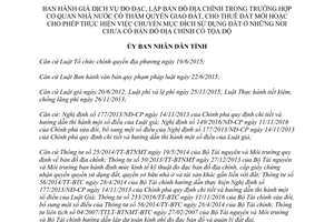 Quyết định 13/2017/QĐ-UBND giá dịch vụ đo đạc lập bản đồ địa chính giao cho thuê đất mới Hà Tĩnh