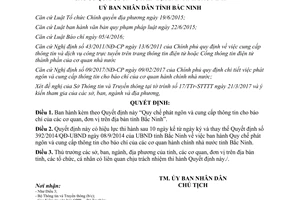 Quyết định 04/2017/QĐ-UBND Quy chế phát ngôn và cung cấp thông tin cho báo chí Bắc Ninh