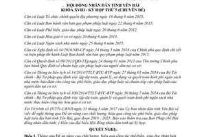 Nghị quyết 16/2017/NQ-HĐND nâng cao công tác phổ biến giáo dục pháp luật Yên Bái 2018 2021