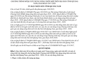 Quyết định 1198/QĐ-UBND 2017 hỗ trợ xây dựng công trình hạ tầng nông thôn mới Quảng Nam