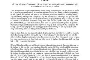 Chỉ thị 3005/CT-BNN-TY công tác bảo đảm an toàn thực phẩm động vật 2017