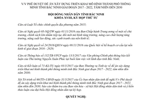 Nghị quyết 44/NQ-HĐND18 2017 mô hình thành phố thông minh Bắc Ninh 2017 2022 đến 2030