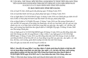 Quyết định 08/2017/QĐ-UBND sửa đổi 19/2015/QĐ-UBND chính sách xã hội hóa Tiền Giang