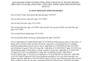 Quyết định 1100/2017/QĐ-UBND quản lý tổ chức bộ máy biên chế công viên chức Thanh Hóa