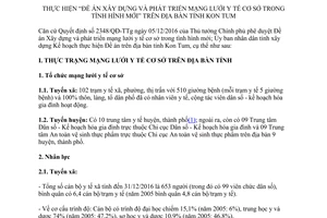 Kế hoạch 991/KH-UBND 2017 đề án xây dựng phát triển mạng lưới y tế cơ sở Kon Tum