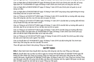 Quyết định 1268/QĐ-TCHQ 2017 Quy chế công tác văn thư