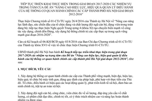 Kế hoạch 87/KH-UBND thực hiện Đề án về cơ quan hành chính Hà Nội 2012 2016