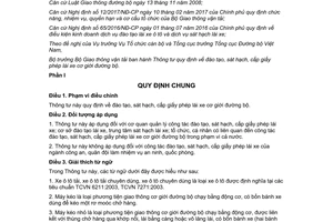 Thông tư 12/2017/TT-BGTVT đào tạo sát hạch cấp giấy phép lái xe cơ giới đường bộ