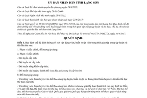 Quyết định 14/2017/QĐ-UBND Về chế độ cho vận động viên và huấn luyện viên tỉnh Lạng Sơn