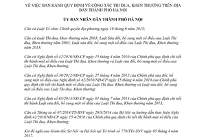 Quyết định 16/2017/QĐ-UBND thi đua khen thưởng Hà Nội