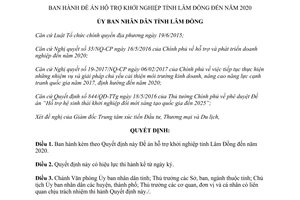 Quyết định 740/QĐ-UBND Đề án hỗ trợ khởi nghiệp Lâm Đồng 2020 2017