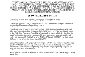 Quyết định 593/QĐ-UBND 2017 thực hiện 27/NQ-CP tăng sức cạnh tranh kinh tế Trà Vinh