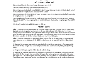 Quyết định 547/QĐ-TTg 2017 giao kế hoạch đầu tư trung hạn vốn ngân sách 2016 2020