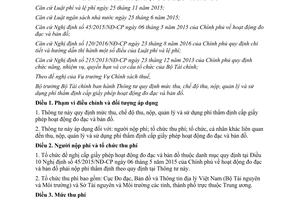 Thông tư 34/2017/TT-BTC mức chế độ thu nộp sử dụng phí thẩm định cấp giấy phép đo đạc bản đồ