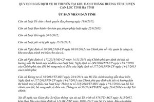 Quyết định 17/2017/QĐ-UBND giá dịch vụ đi thuyền Khu danh thắng Hương Tích Hà Tĩnh 2017