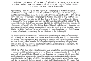 Thông báo 3437/TB-BNN-VP 2017 Chương trình quốc gia khống chế loại trừ bệnh Dại Thái Nguyên