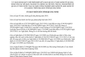 Quyết định 1256/2017/QĐ-UBND phối hợp quản lý khu công nghiệp kinh tế cửa khẩu Quảng Ninh