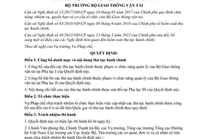 Quyết định 1235/QĐ-BGTVT 2017 sửa đổi bãi bỏ thủ tục hành chính Bộ Giao thông vận tải