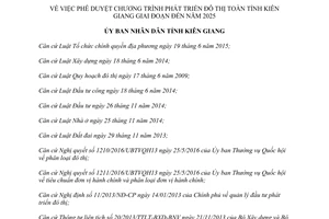 Quyết định 988/QĐ-UBND 2017 phê duyệt Chương trình phát triển đô thị toàn tỉnh Kiên Giang
