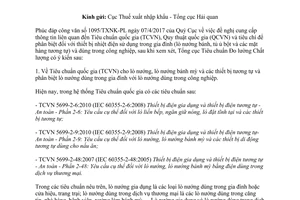 Công văn 785/TĐC-HQHQ 2017 tiêu chí phân biệt lò nướng trong công nghiệp lò nướng gia đình