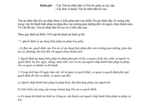 Công văn 90/TANDTC-PC biện pháp đưa vào trường giáo dưỡng với người chưa thành niên 2017