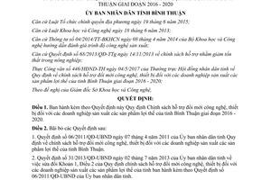 Quyết định 16/2017/QĐ-UBND Chính sách hỗ trợ đổi mới công nghệ đối với doanh nghiệp Bình Thuận