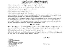 Nghị quyết 02/2017/NQ-HĐND bãi bỏ Nghị quyết cơ quan thuế quản lý doanh nghiệp An Giang