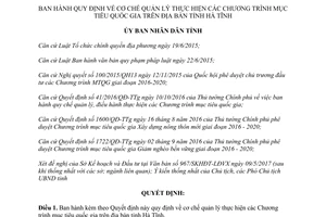 Quyết định 23/2017/QĐ-UBND cơ chế quản lý thực hiện Chương trình mục tiêu quốc gia Hà Tĩnh