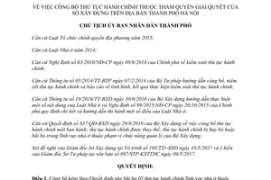 Quyết định 2897/QĐ-UBND 2017 công bố thủ tục bị bãi bỏ thuộc thẩm quyền Sở Xây dựng Hà Nội