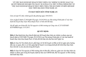 Quyết định 2115/QĐ-UBND 2017 thực hiện nhiệm vụ tại 2053/QĐ-TTg biến đổi khí hậu Nghệ An