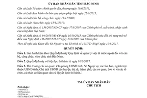 Quyết định 10/2017/QĐ-UBND quản lý việc đi nước ngoài đối với cán bộ công chức viên chức Bắc Ninh