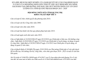 Nghị quyết 09/2017/NQ-HĐND sửa đổi 12/2013/NQ-HĐND thu hút nhân lực Quảng Trị 2013 2020