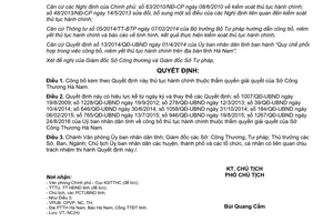 Quyết định 750/QĐ-UBND 2017 công bố thủ tục hành chính thẩm quyền Sở Công Thương Hà Nam