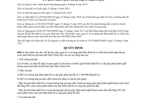 Quyết định 35/2017/QĐ-UBND chế độ thu nộp phí thẩm định nghề khoan nước dưới đất Huế